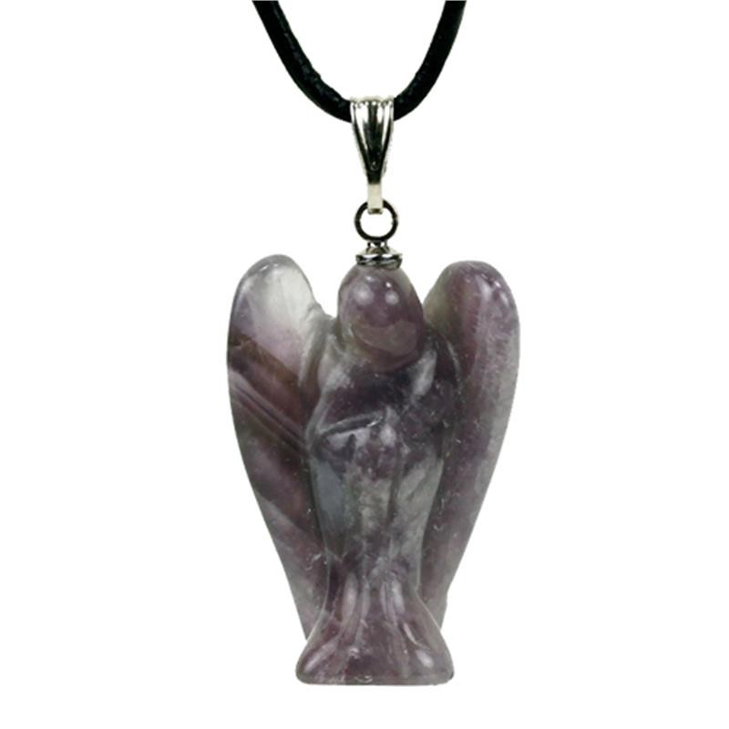 Pendentif argent avec améthyste ronde naturelle et facettée. - Bijoux