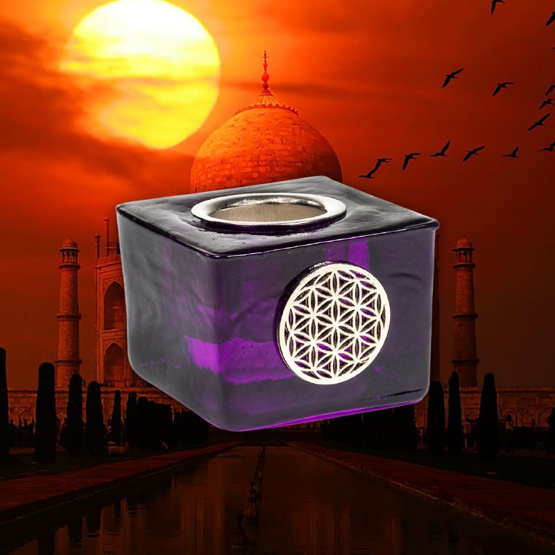Bougeoir chakra fleur de vie