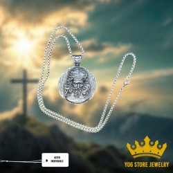 Collier pendentif Jésus Christ en acier inoxydable