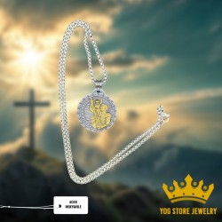 Collier pendentif Saint Christophe en acier inoxydable